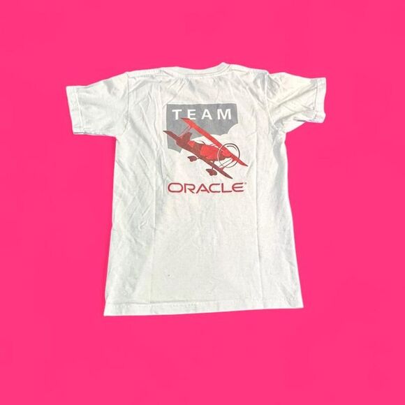 Vintage 2000s Y2K Oracle Racing Team T-Shirt – White – Size WMNS XS - Picture 2 of 3